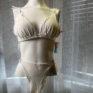 Ardene Cream Triangle Bikini Set